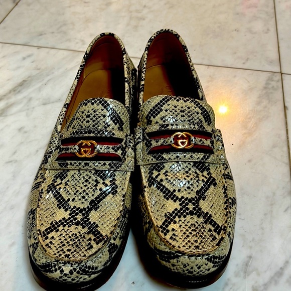 Gucci Other - Gucci real python mens loafers size 10